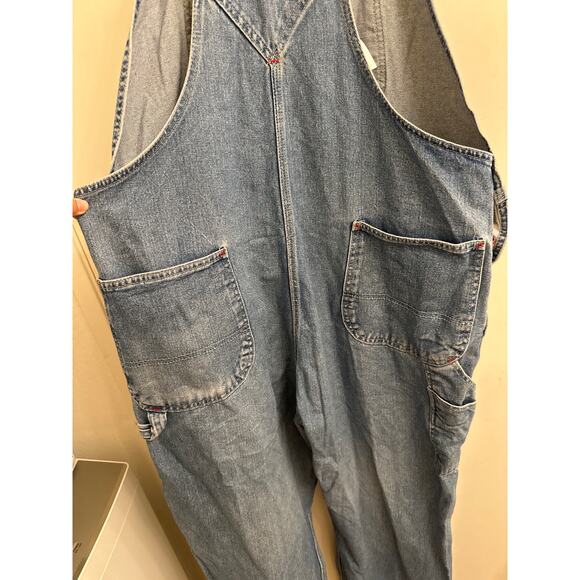 VTG Mens Dickies Denim Overalls 42x32 Workwear Baggy Skater Y2K Streetwear Gorp - Picture 5 of 6
